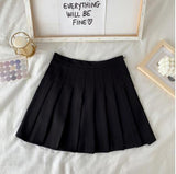 High Waist Cute Simple Pleated Short Light Skirt-Kawaii Dream