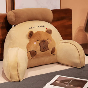 Huge Capybara Cushion Plush Backrest Seat-Kawaii Dream