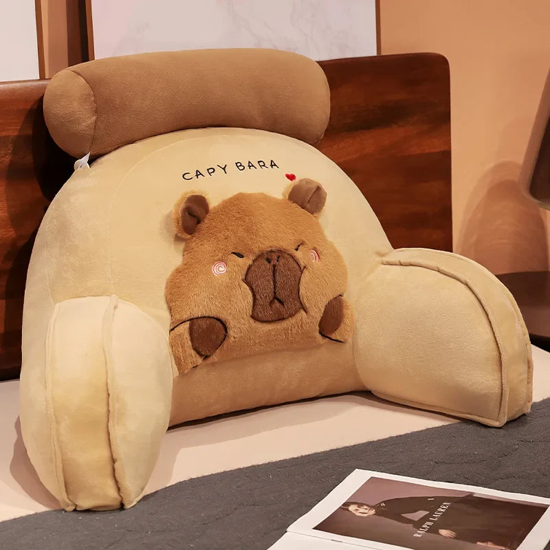 Huge Capybara Cushion Plush Backrest Seat-Kawaii Dream