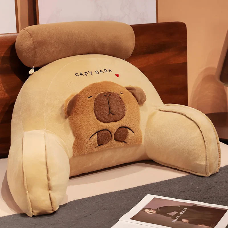 Huge Capybara Cushion Plush Backrest Seat-Kawaii Dream