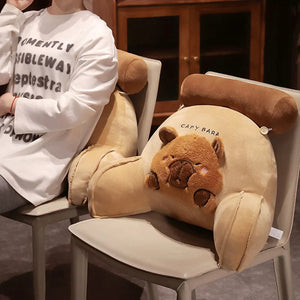 Huge Capybara Cushion Plush Backrest Seat-Kawaii Dream