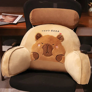Huge Capybara Cushion Plush Backrest Seat-Kawaii Dream
