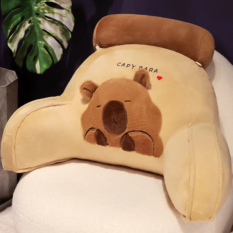 Huge Capybara Cushion Plush Backrest Seat-Kawaii Dream