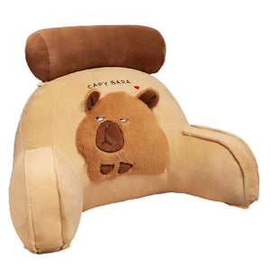 Huge Capybara Cushion Plush Backrest Seat-Kawaii Dream