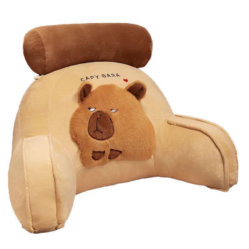 Huge Capybara Cushion Plush Backrest Seat-Kawaii Dream