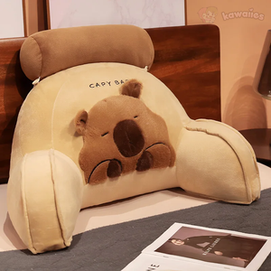 Huge Capybara Cushion Plush Backrest Seat-Kawaii Dream