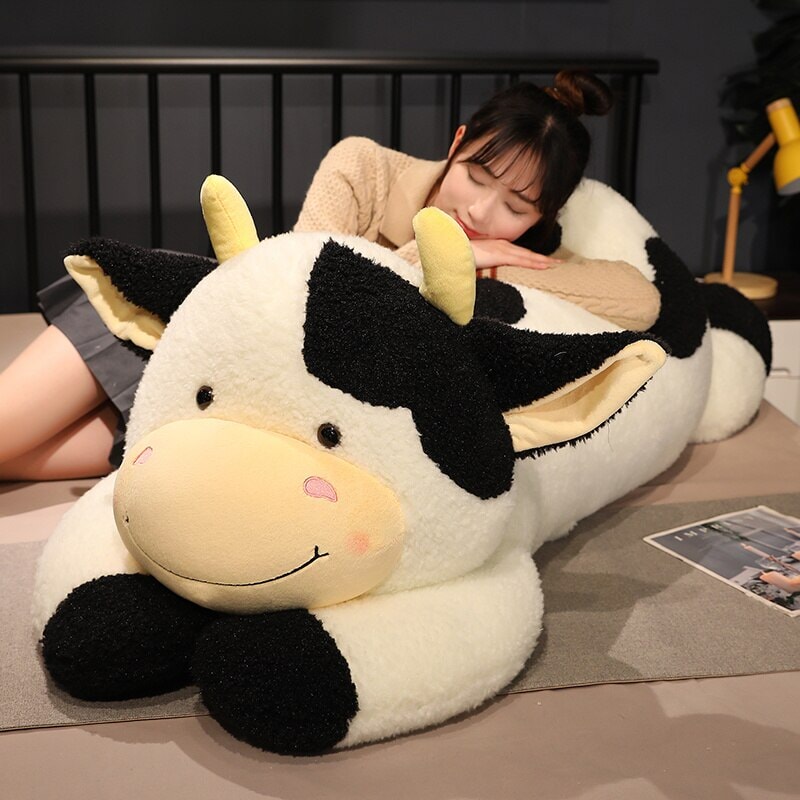 Huge Fluffy Lovely Milk Cow Plushies-Kawaii Dream
