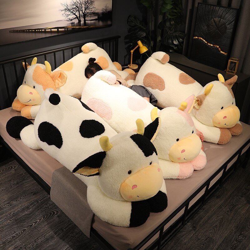 Huge Fluffy Lovely Milk Cow Plushies-Kawaii Dream