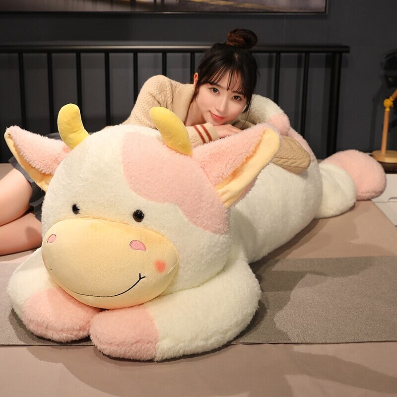 Huge Fluffy Lovely Milk Cow Plushies-Kawaii Dream