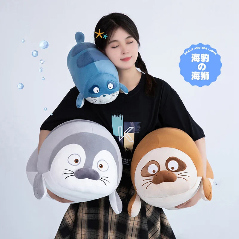Huge Sleeping Buddies Seal Plushies-Kawaii Dream