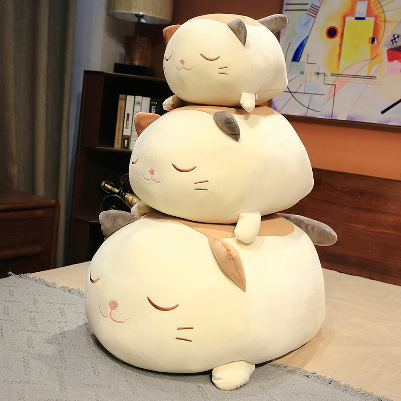 Huge Snuggly Caramel Cat Plush-Kawaii Dream
