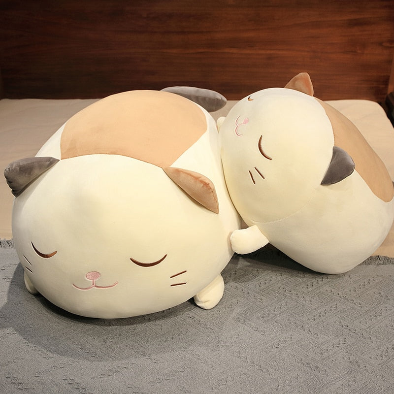 Huge Snuggly Caramel Cat Plush-Kawaii Dream