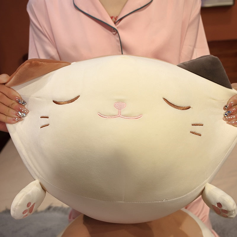 Huge Snuggly Caramel Cat Plush-Kawaii Dream