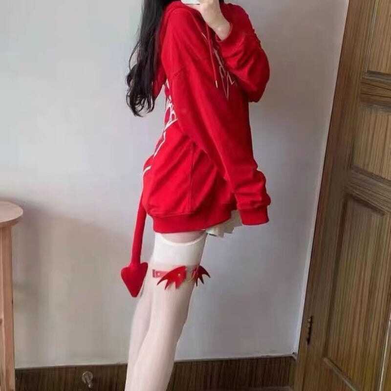 I Am The Devil Gothic Hoodie-Kawaii Dream