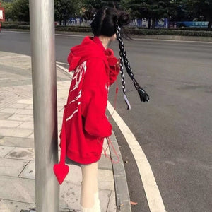 I Am The Devil Gothic Hoodie-Kawaii Dream