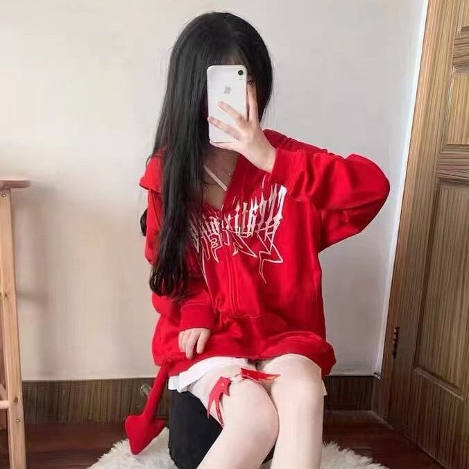 I Am The Devil Gothic Hoodie-Kawaii Dream