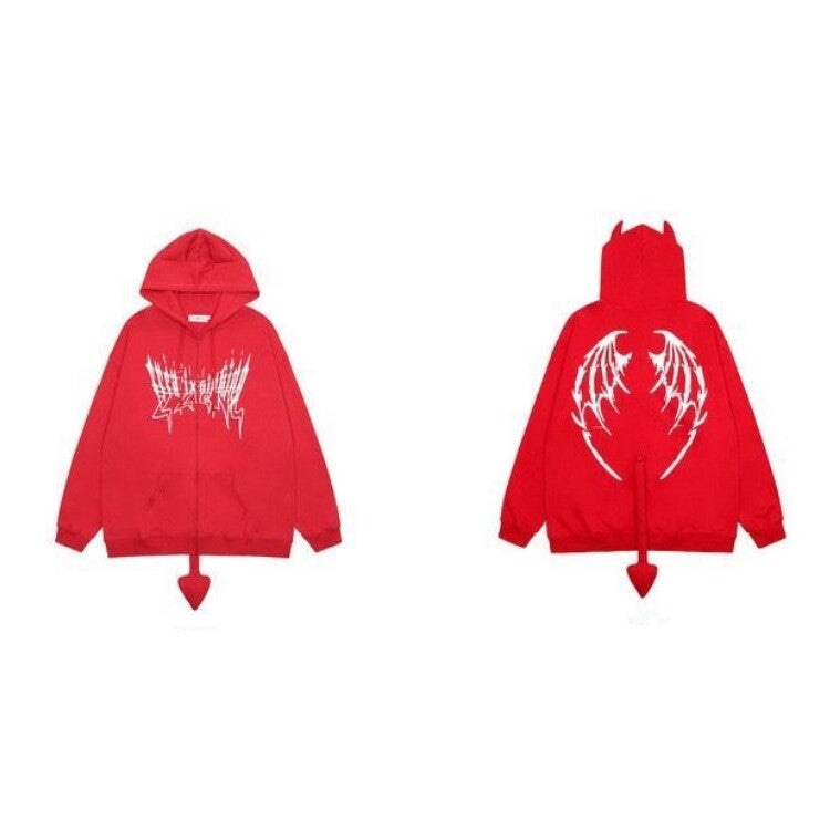 I Am The Devil Gothic Hoodie-Kawaii Dream