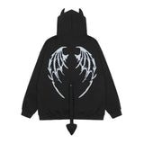 I Am The Devil Gothic Hoodie-Kawaii Dream