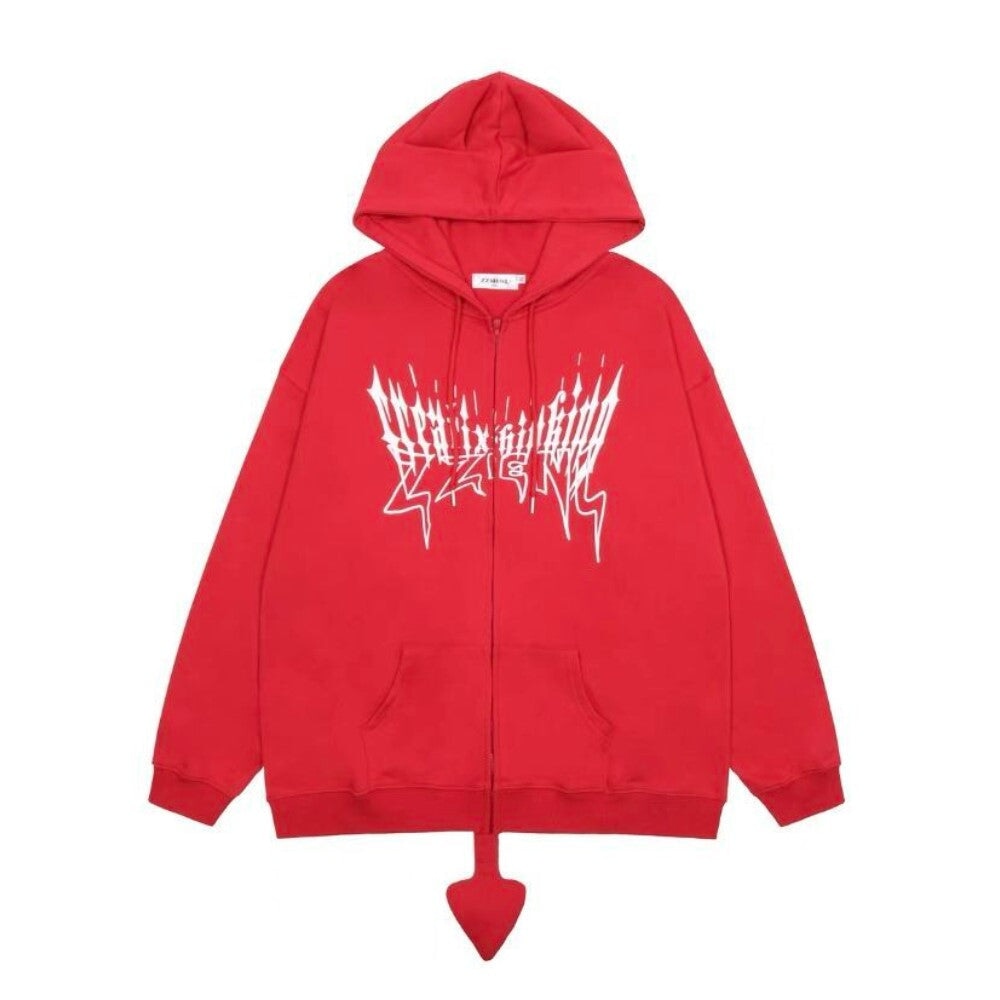 I Am The Devil Gothic Hoodie-Kawaii Dream
