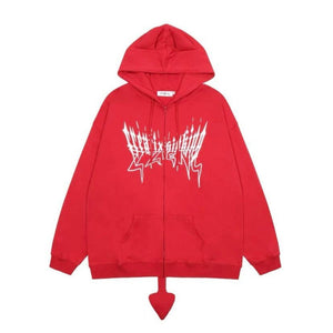 I Am The Devil Gothic Hoodie-Kawaii Dream