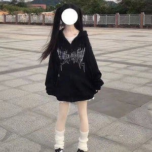 I Am The Devil Gothic Hoodie-Kawaii Dream