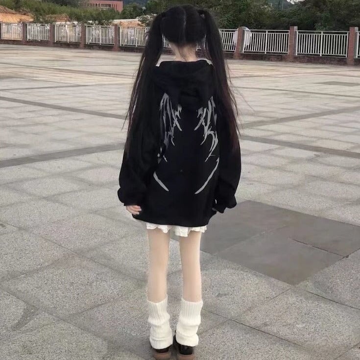 I Am The Devil Gothic Hoodie-Kawaii Dream