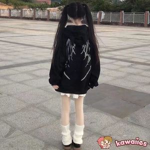 I Am The Devil Gothic Hoodie-Kawaii Dream