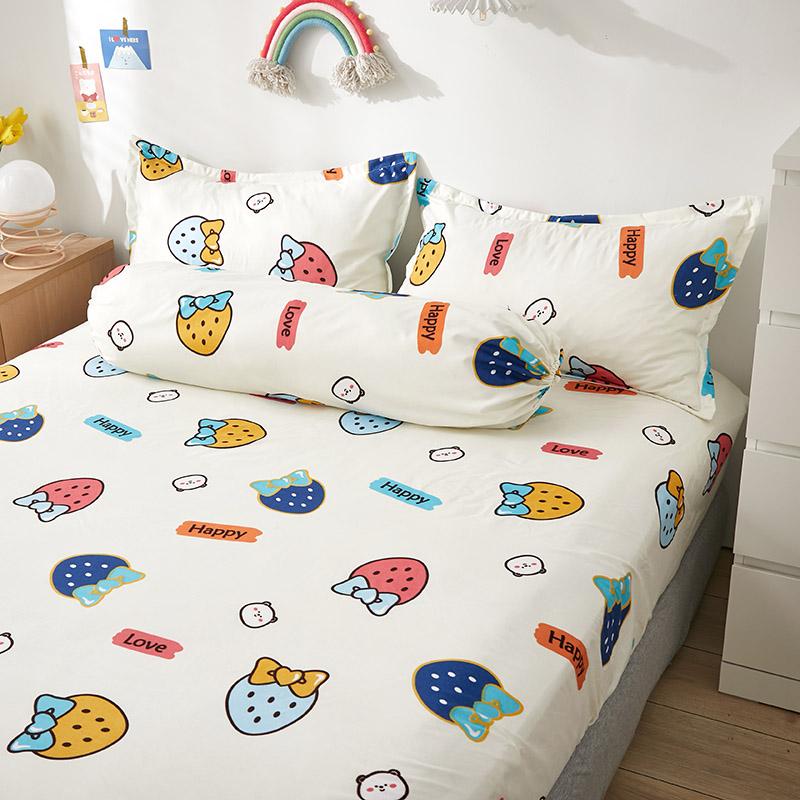 I Love Strawberry Fitted Bedsheet-Kawaii Dream