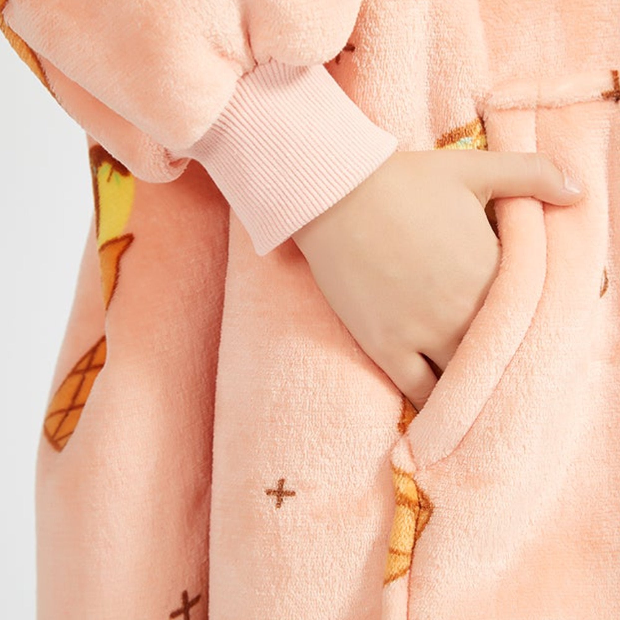 Ice Cream Coral Oversized Blanket Hoodie for Adults & Children-Kawaii Dream