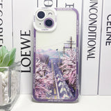Japanese Aesthetic Cherry Blossom Highway iPhone Case-Kawaii Dream