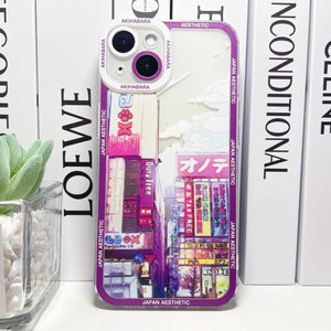 Japanese Aesthetic City Break iPhone Case-Kawaii Dream