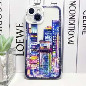 Japanese Aesthetic City Break iPhone Case-Kawaii Dream