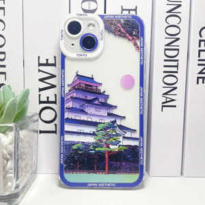 Japanese Aesthetic Temple Castles Osaka Tokyo iPhone Case-Kawaii Dream