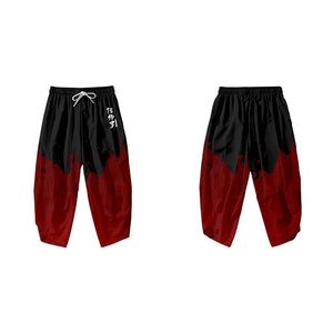 Japanese Anime Asura Blades Men Two-Piece Kimono Yukata Top & Pants Sets-Kawaii Dream