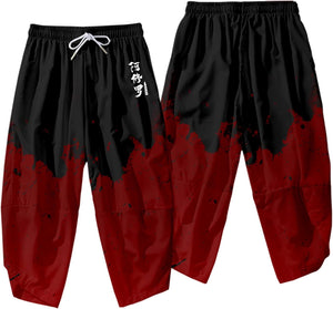 Japanese Anime Asura Blades Men Two-Piece Kimono Yukata Top & Pants Sets-Kawaii Dream