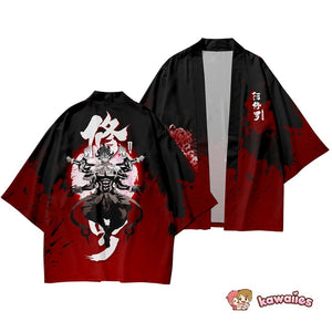 Japanese Anime Asura Blades Men Two-Piece Kimono Yukata Top & Pants Sets-Kawaii Dream