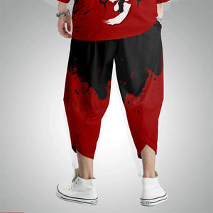 Japanese Anime Asura Blades Men Two-Piece Kimono Yukata Top & Pants Sets-Kawaii Dream