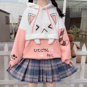 Japanese Anime Cat Hoodie-Kawaii Dream