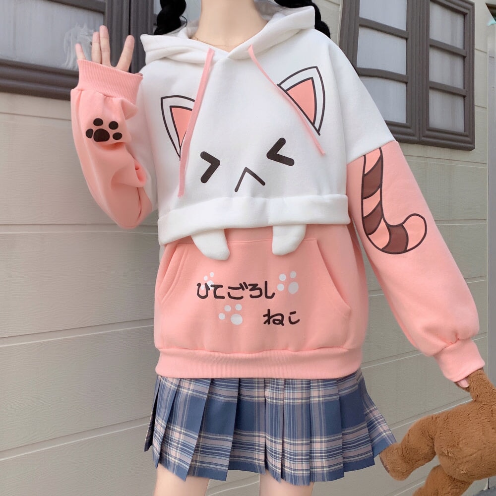 Japanese Anime Cat Hoodie-Kawaii Dream
