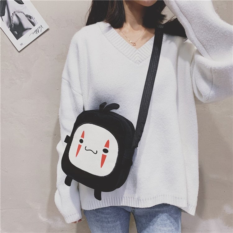 Japanese Anime No-Face Crossbody Small Bag-Kawaii Dream