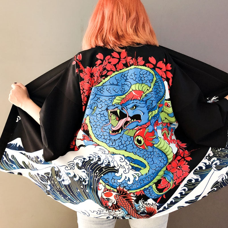 Japanese Art Fancy Kimono Cardigan Robe Short-Kawaii Dream