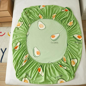 Japanese Avocado Fitted Bedsheets-Kawaii Dream