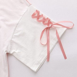 Japanese Bunny Carrot Loose Short-Sleeve Tee-Kawaii Dream
