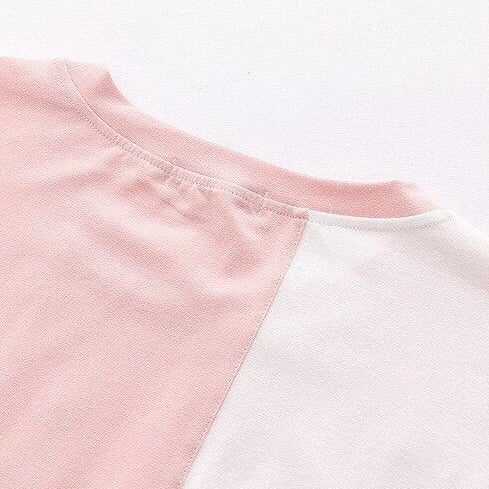 Japanese Bunny Carrot Loose Short-Sleeve Tee-Kawaii Dream