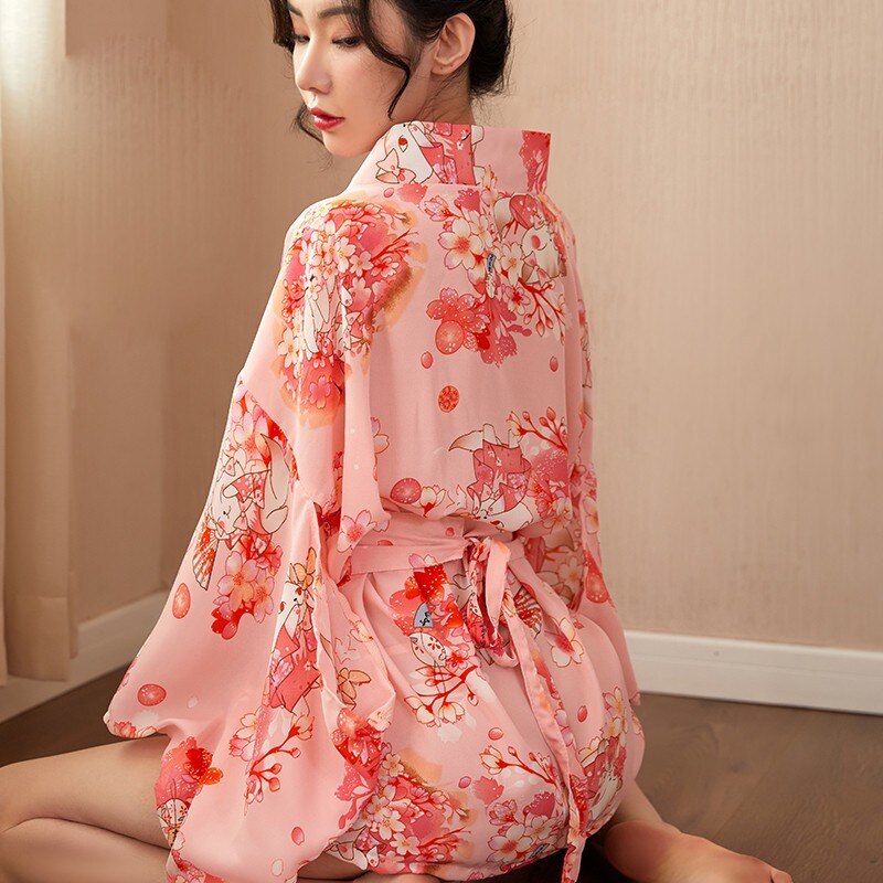 Japanese Cherry Blossom Sakura Pink Kimono-Kawaii Dream
