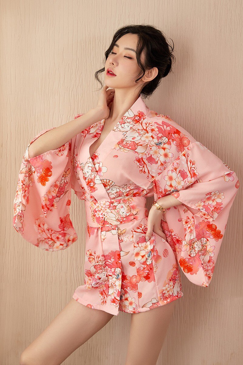 Japanese Cherry Blossom Sakura Pink Kimono-Kawaii Dream