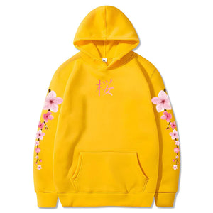 Japanese Cherry Sakura Hoodies Long Sleeve-Kawaii Dream