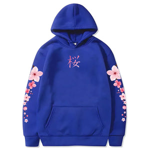 Japanese Cherry Sakura Hoodies Long Sleeve-Kawaii Dream