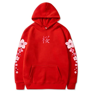 Japanese Cherry Sakura Hoodies Long Sleeve-Kawaii Dream