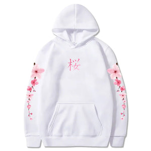Japanese Cherry Sakura Hoodies Long Sleeve-Kawaii Dream